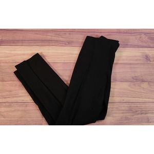 Lisa Perry Size 6 Black Side Zip Pants / Leggings